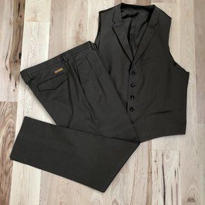 NEW - BALDESSARINI German Designer Brownish Men’s Pants and Vest L